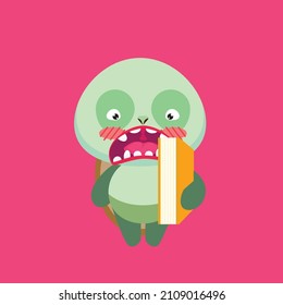 icono del vector de carácter animal lindo para pegatinas y fondo