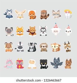 
Cute animal collection.