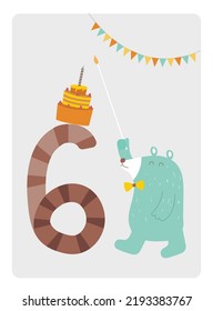 Cute animal design for birthday cards,poster,invitation ,template,greeting,bear,Vector illustrations.