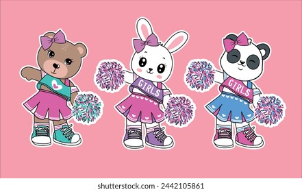 cute animal design love girl