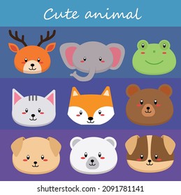 cute animal designs to make stickers or greeting cards