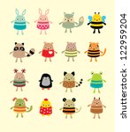 cute animal doodle