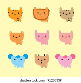 cute animal doodle