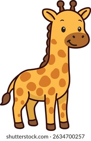 Cute Animal Elements Giraffe Illustration