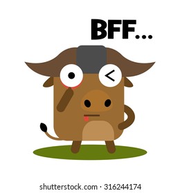 Cute Animal Expression 3 Vector Template