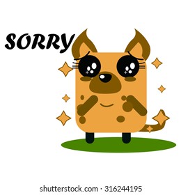 Cute Animal Expression 3 Vector Template