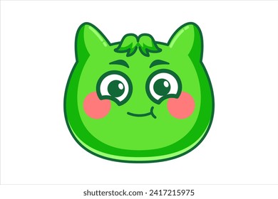 Cute Animal Expression Sticker Design