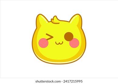 Cute Animal Expression Sticker Design