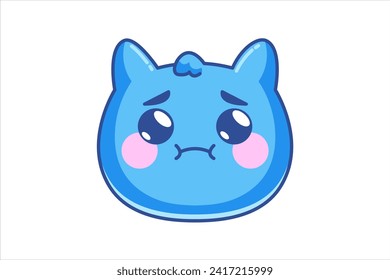 Cute Animal Expression Sticker Design
