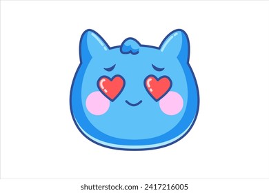 Cute Animal Expression Sticker Design
