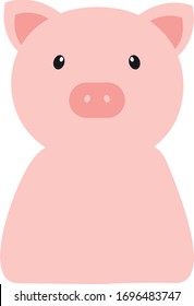 Cara animal, logotipo, ilustración vectorial
