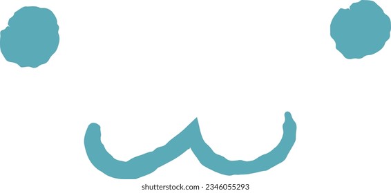 Cute animal face parts illustration
