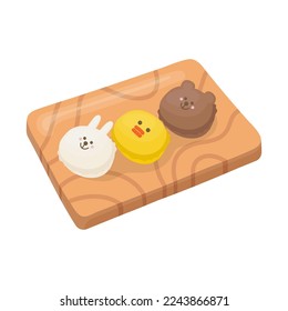 Cute animal faces macaron desserts