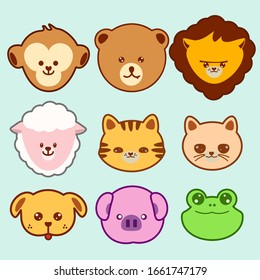 cute animal faces for sweet and simple designs 