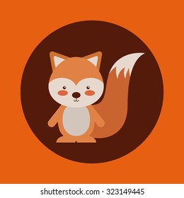 cute animal fall design, vector illustration eps10 graphic 