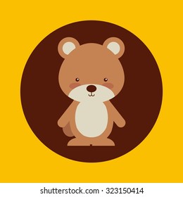 cute animal fall design, vector illustration eps10 graphic 
