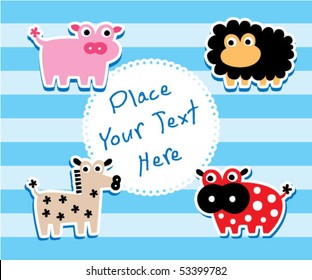 cute animal greeting