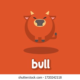 Un animal lindo. Caracteres dibujados a mano.Ilustración vectorial de animales grasos con texto