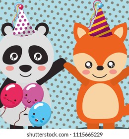 cute animal happy birthday