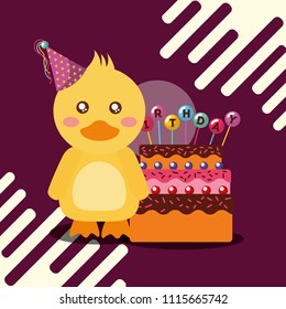 cute animal happy birthday