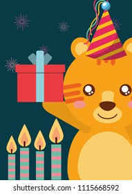 cute animal happy birthday