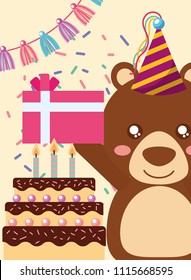 cute animal happy birthday