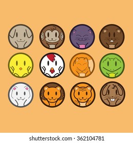 Cute animal icon