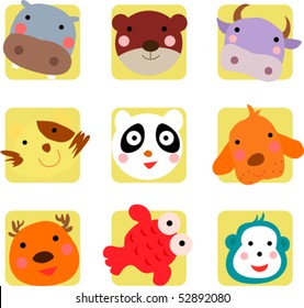 Cute animal icon