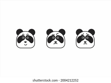 cute animal icon vector illustration.
for icons, children's books, avatars and designs