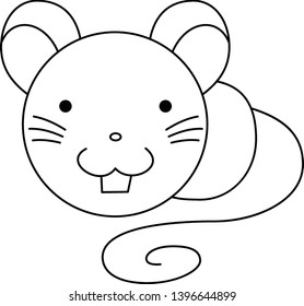 cute animal illustration for artwork and coloring book or even tattoo if you want to.