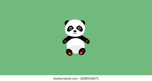 cute animal illustration baby panda