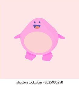 cute animal illustration, funny sticker.
