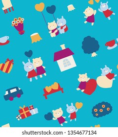 Cute Animal Illustration Pattern