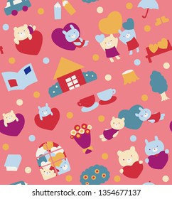 Cute Animal Illustration Pattern
