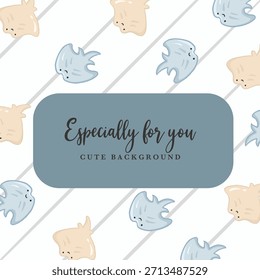 Linda ilustración animal para fondo de Plantilla