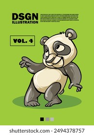 Cute animal illustrations with several expressions suitable for icons or t-shirts