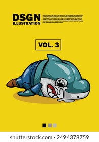 Cute animal illustrations with several expressions suitable for icons or t-shirts