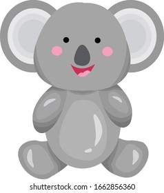 cute animal isolated in white cute animals with simple design