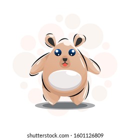 Cute animal little bear illustration Premium Vector