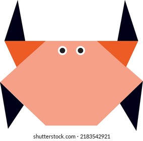 Cute animal in origami style. Editable file for wed and print use. Best choise for any projects.