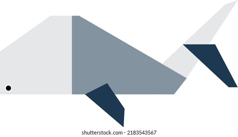 Cute animal in origami style. Editable file for wed and print use. Best choise for any projects.