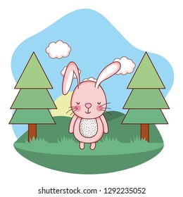 cute animal outdoors cartoon