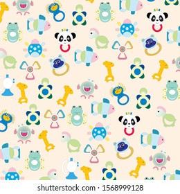 cute animal pattern conceptual design illustrator vector
