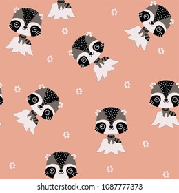 Cute animal patterns vector