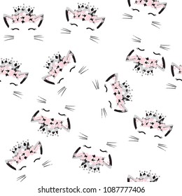 Cute animal patterns vector