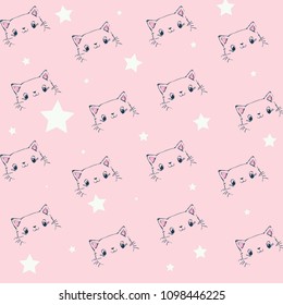 Cute animal patterns vector