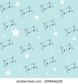 Cute animal patterns vector