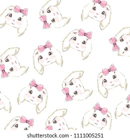 Cute animal patterns vector