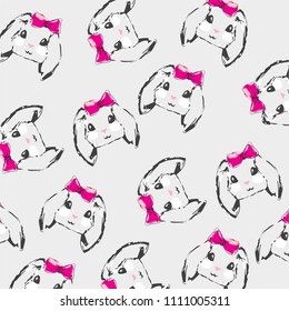 Cute animal patterns vector