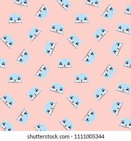Cute animal patterns vector